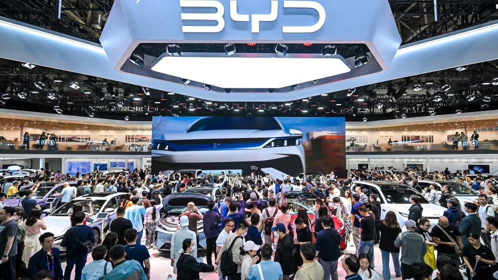 Павильон BYD на Пекинском автосалоне 2026