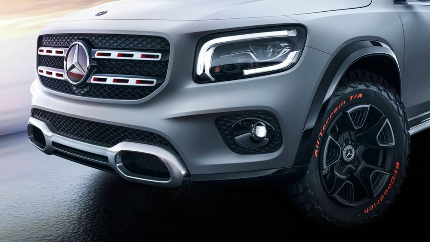 Mercedes-Benz GLB Concept с надписями на боковине — прямо с выставки Shanghai Motor Show